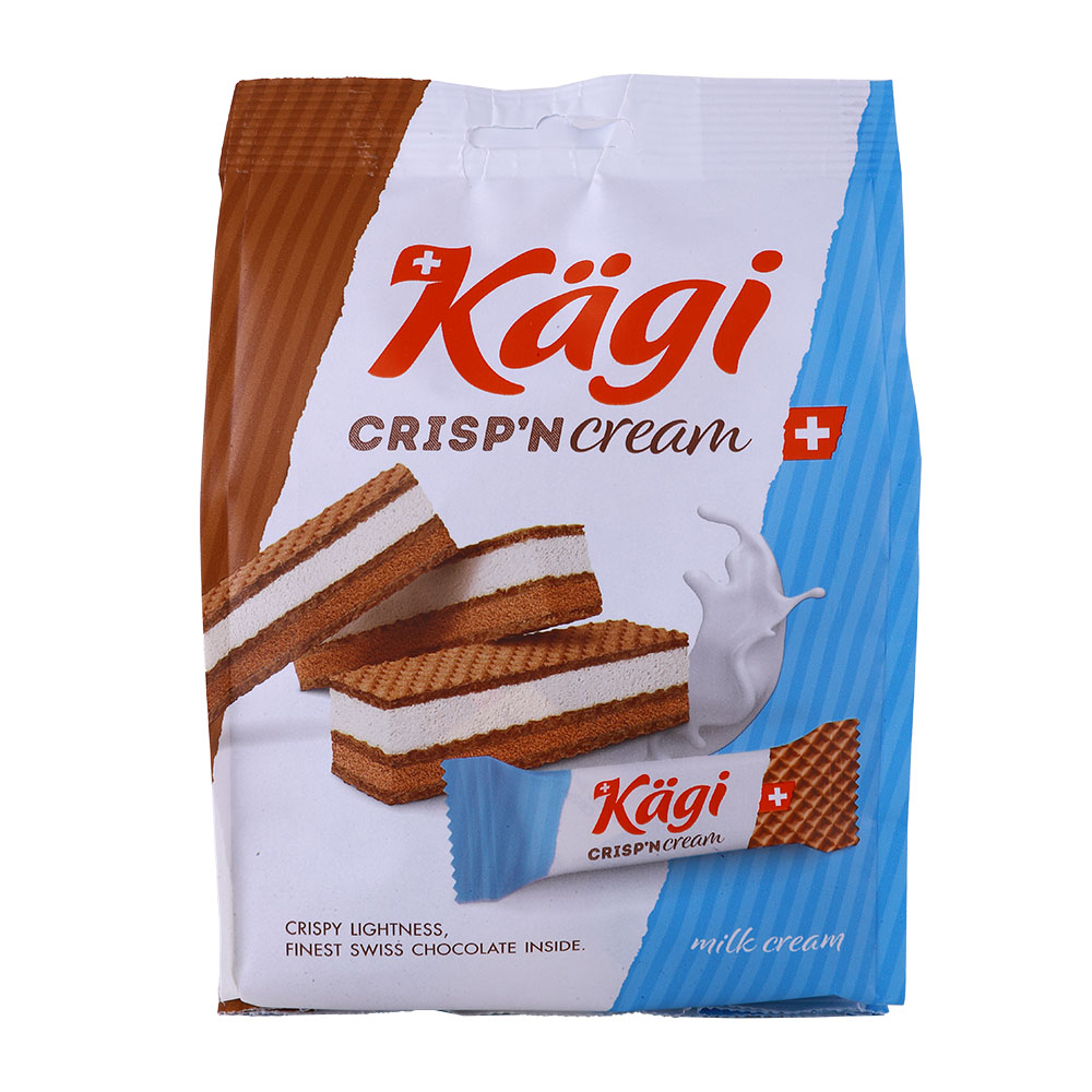 Kagi Crisp'n Cream Milk Chocolate Wafers 88g