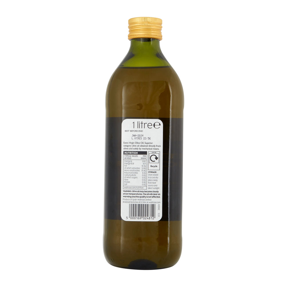 Waitrose Extra Virgin Olive Oil 1L right side image