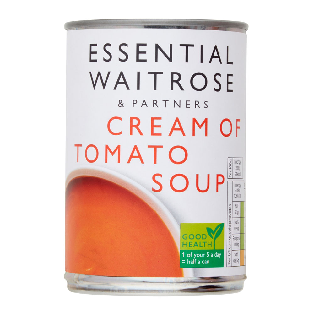 Waitrose Essential Cream Of Tomato Soup 400g 