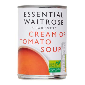 Waitrose Essential Cream Of Tomato Soup 400g 