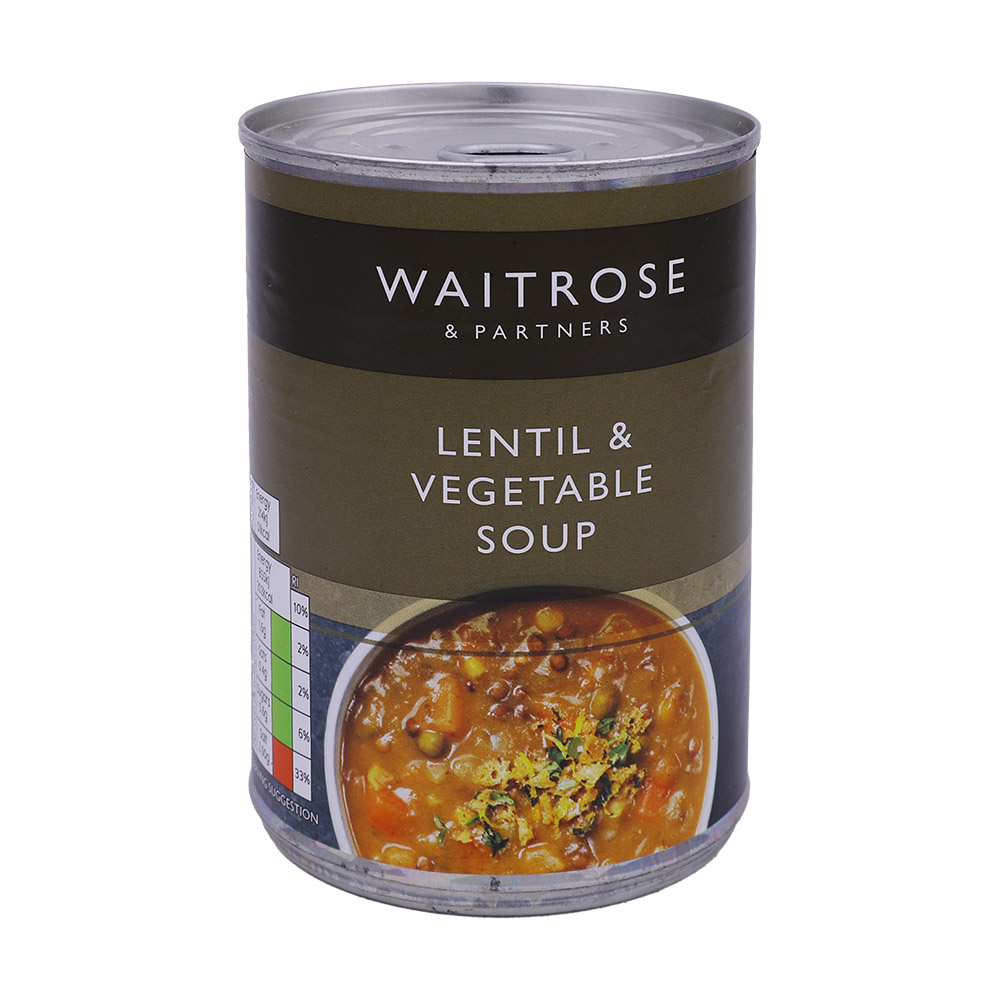 Waitrose Lentil & Vegetable Soup 400g