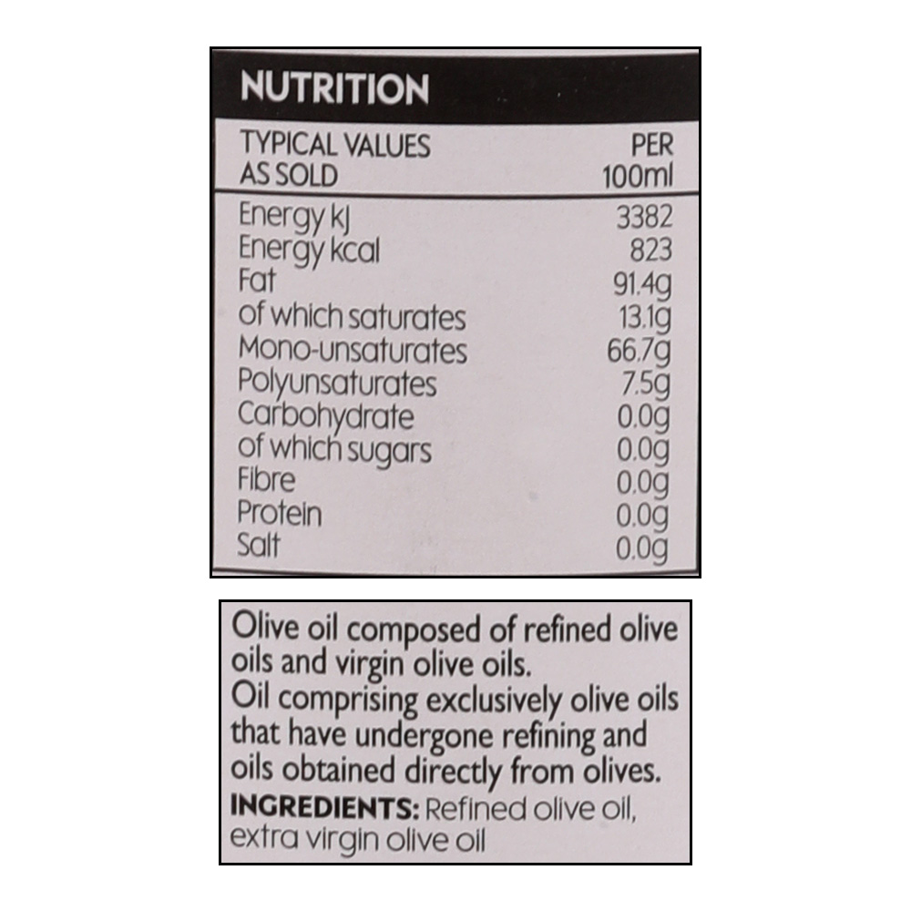Waitrose Essential Olive Oil 500ml right side image