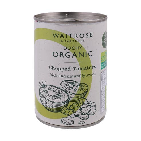 Waitrose Organic Chopped Tomatoes 400g 