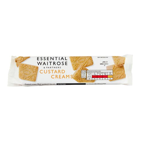Waitrose Essential Custard Creams 150g 