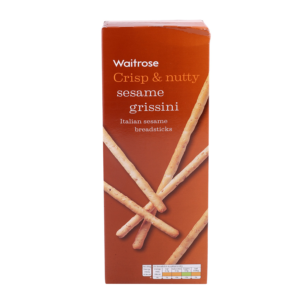 Waitrose Sesame Grissini Breadsticks 125g