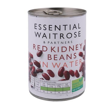 Waitrose Essential Red Kidney Beans In Water 400g 