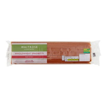 Waitrose Wholewheat Spaghetti Pasta 500g 