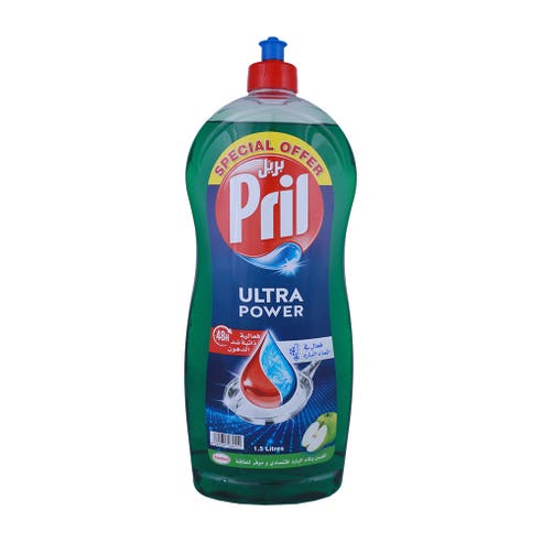 Pril Green Apple Power Dishwashing Liquid 1.5L [Special Offer] 