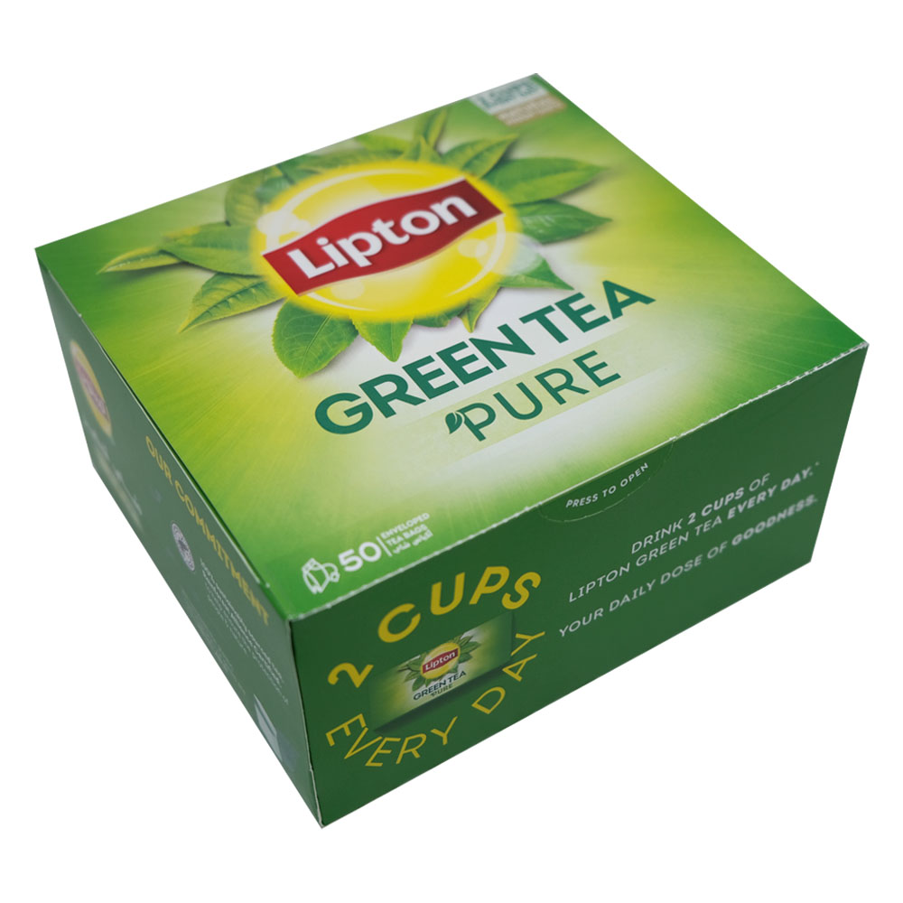 Lipton Pure Green Tea 50x1.5g back image