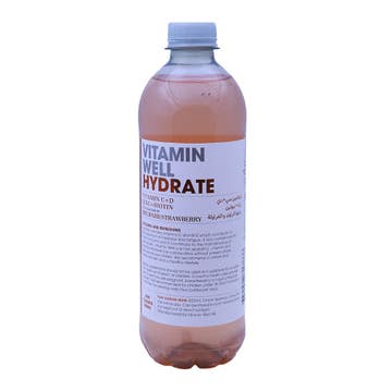 Vitamin Well Hydrate Rhubarb & Strawberry Drink 500ml 