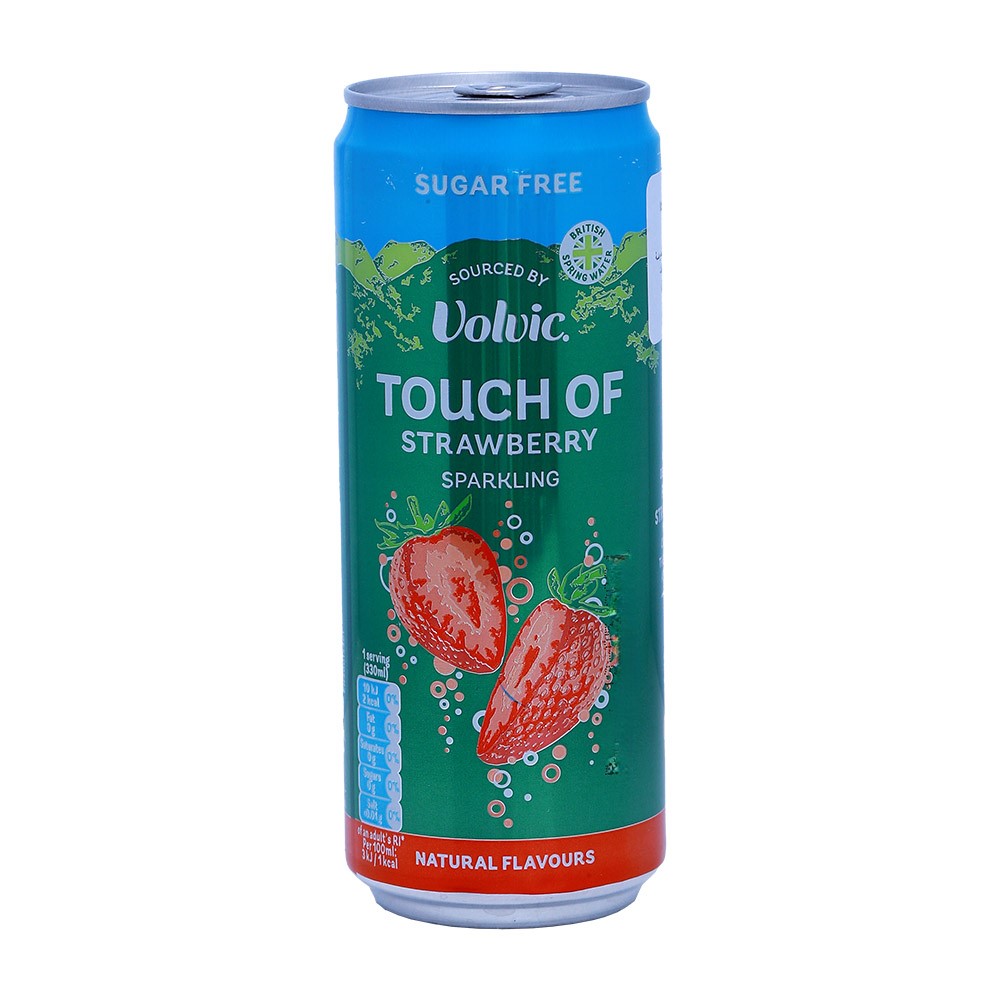 Volvic Touch Of Strawberry Sparkling Water 330ml
