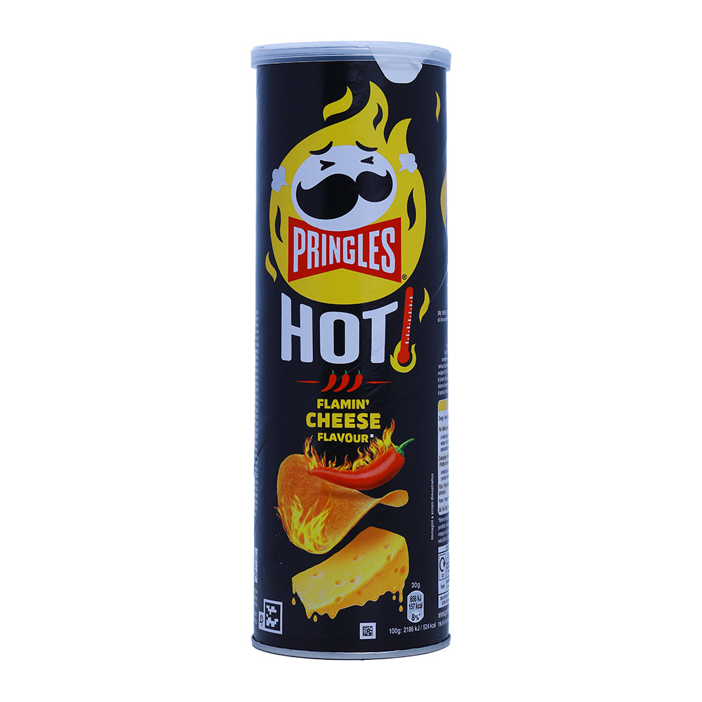 Pringles Hot Flamin' Cheese Crisps 160g