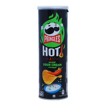 Pringles Hot Kickin' Sour Cream Crisps 160g 