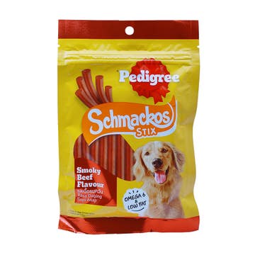 Pedigree Schmackos Stix Smoky Beef Flavour Dog Treats 70g 