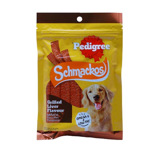 Pedigree Schmackos Grilled Liver Flavour Dog Treats 70g 