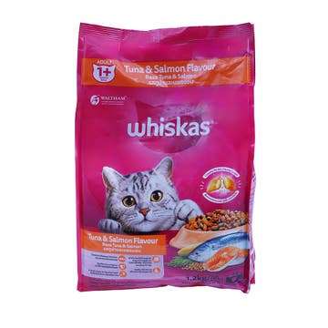Whiskas Adult Tuna & Salmon Flavour Cat Food 1.2Kg 