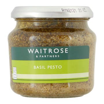 Waitrose Green Basil Pesto Sauce 190g 