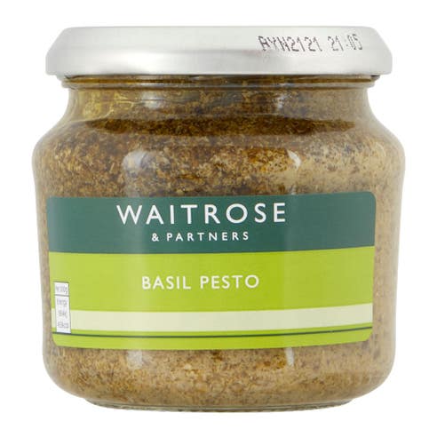 Waitrose Green Basil Pesto Sauce 190g 