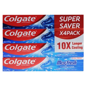 Colgate Max Fresh Cool Mint 4x75ml [Special Offer] 