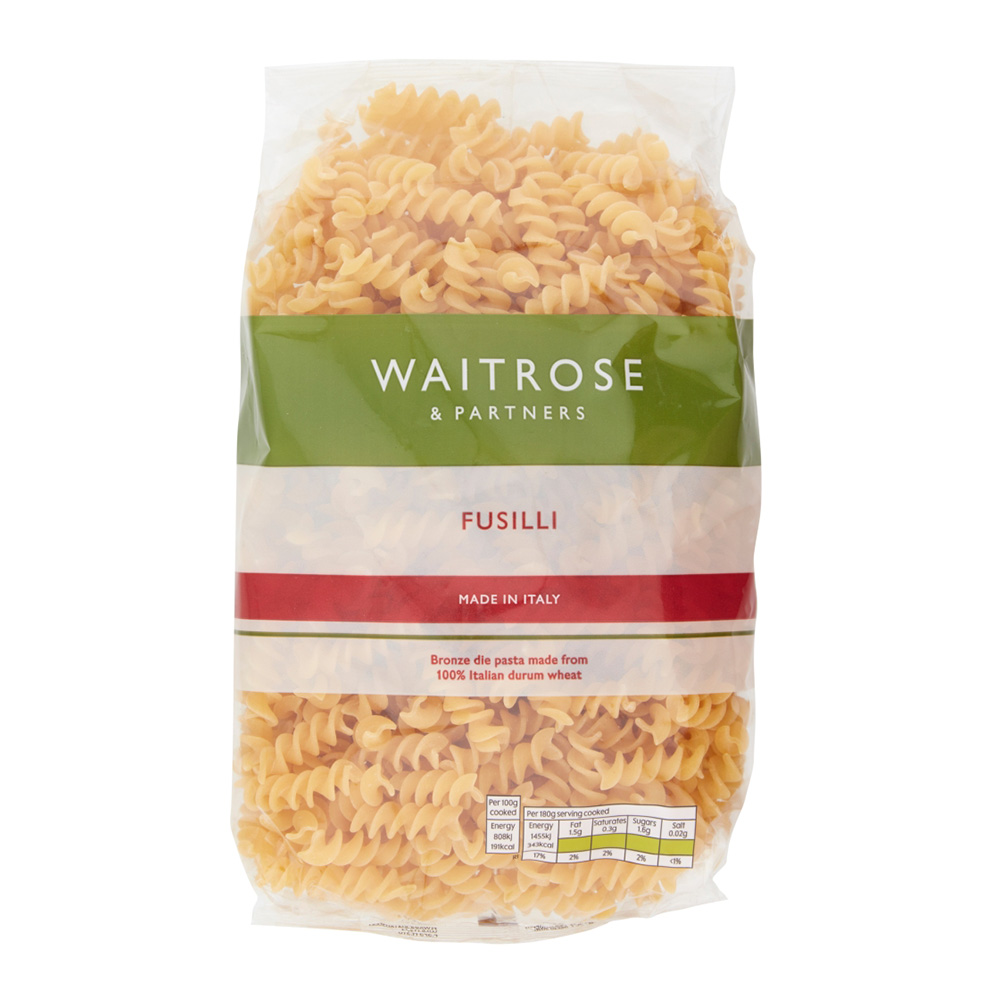 Waitrose Fusilli Pasta 500g