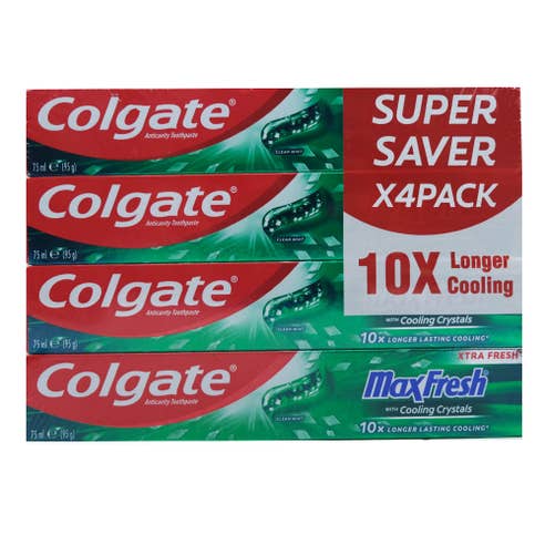 Colgate Max Fresh Clean Mint 4x75ml [Special Offer] 