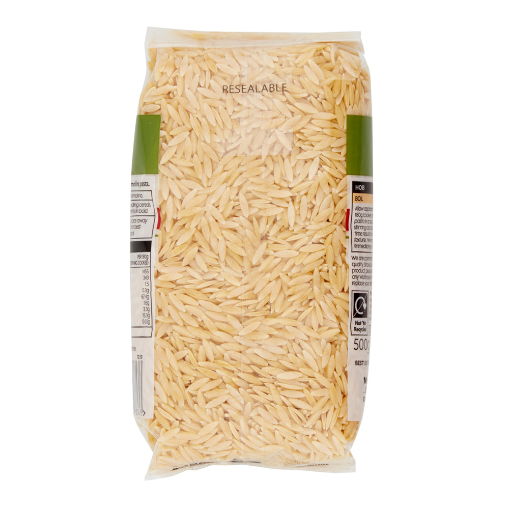 Waitrose Orzo Pasta 500g right side image