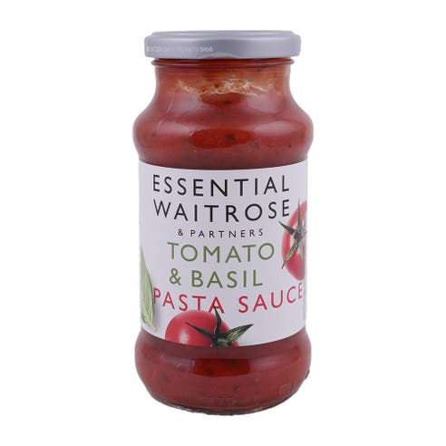 Waitrose Essential Tomato & Basil Pasta Sauce 340g 