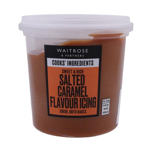 Waitrose Salted Caramel Icing Vegan 400g 