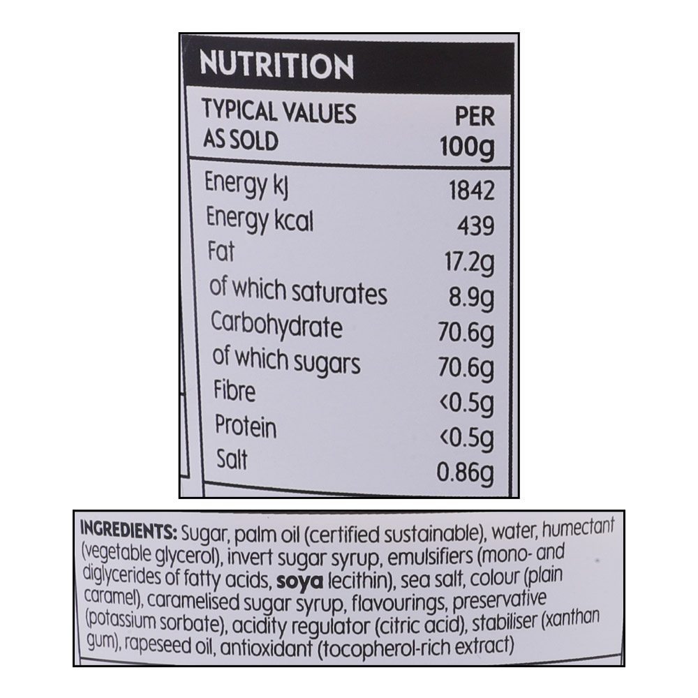 Waitrose Salted Caramel Icing Vegan 400g right side image