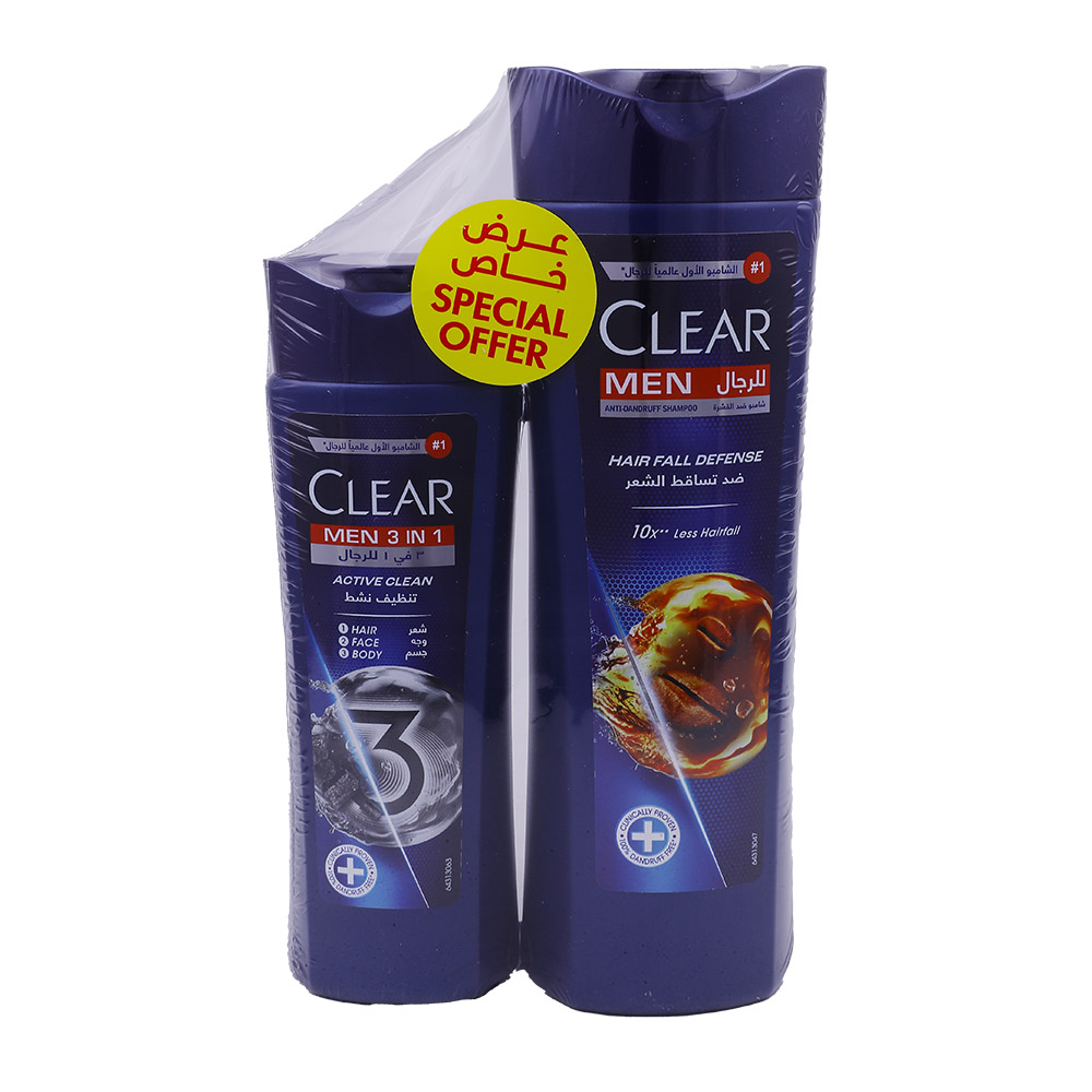 Clear Men Antidandruff Shampoo 400ml + 200ml [Special Offer]