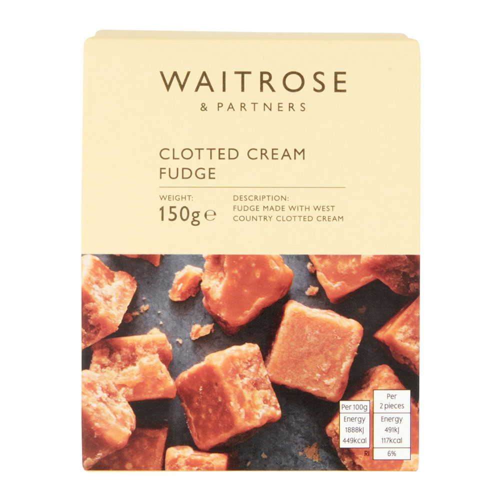 Waitrose Clotted Cream Fudge 150g