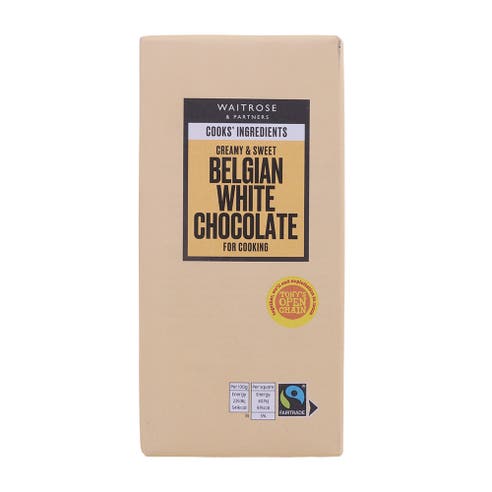 Waitrose Belgian Milk Cooking Chocolate For Cooking 180g 