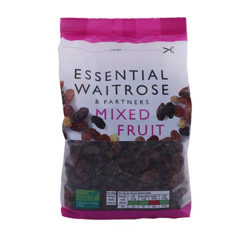 Waitrose Essential Mixed Fruit Dried Fruit 500g 