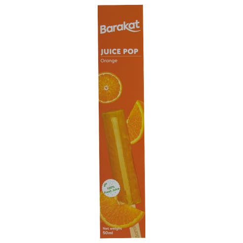 Barakat Orange Juice Pops 50ml 
