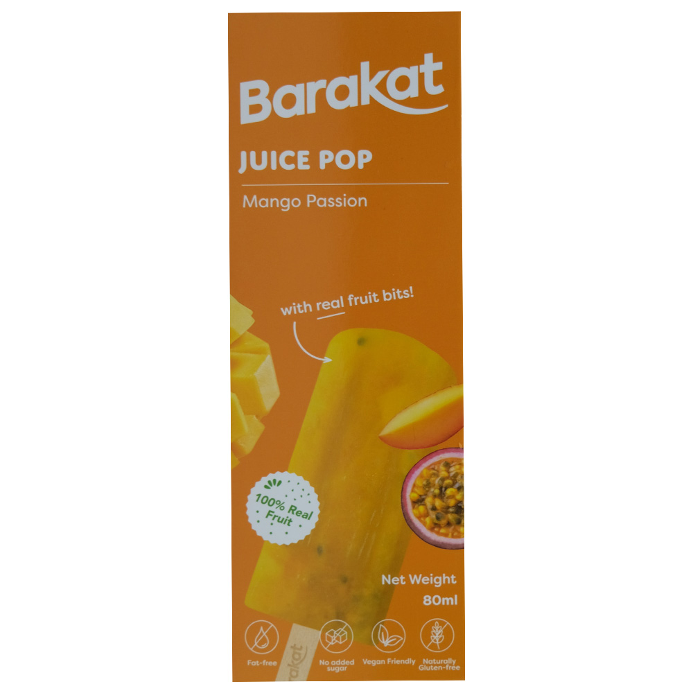 Barakat Mango Passionfruit Juice Pops 80ml