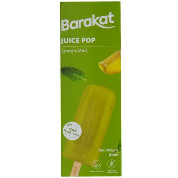 Barakat Lemon Mint Juice Pops 80ml 