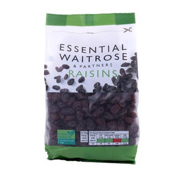 Waitrose Essential Raisins Dried Fruit 500g 