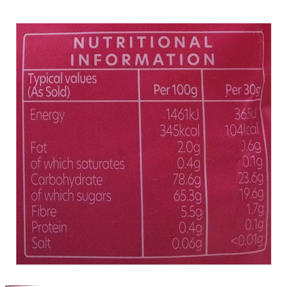 Whitworths Clever Cranberries 130g left side image