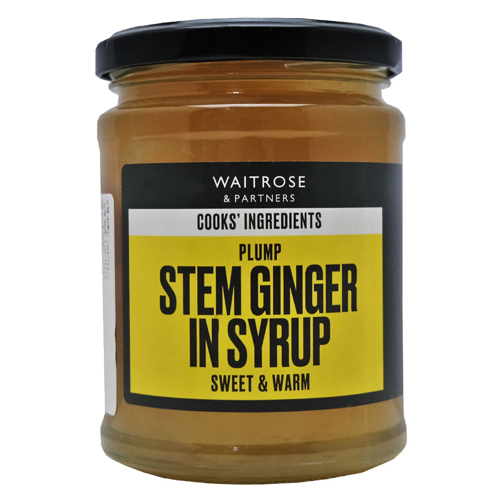 Waitrose Plump Stem Ginger In Syrup Drained 190g