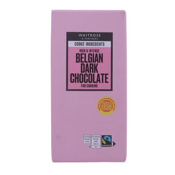 Waitrose Belgian Dark Cooking Chocolate 180g 