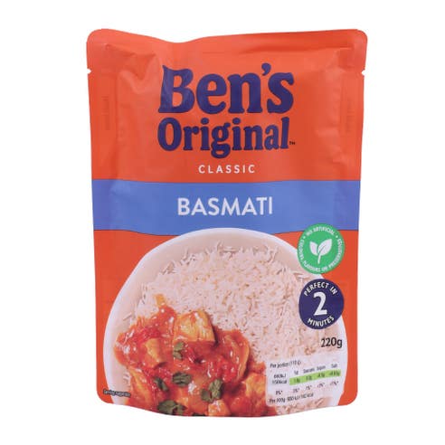 Ben's Original Classic Basmati Microwave Rice 220g 