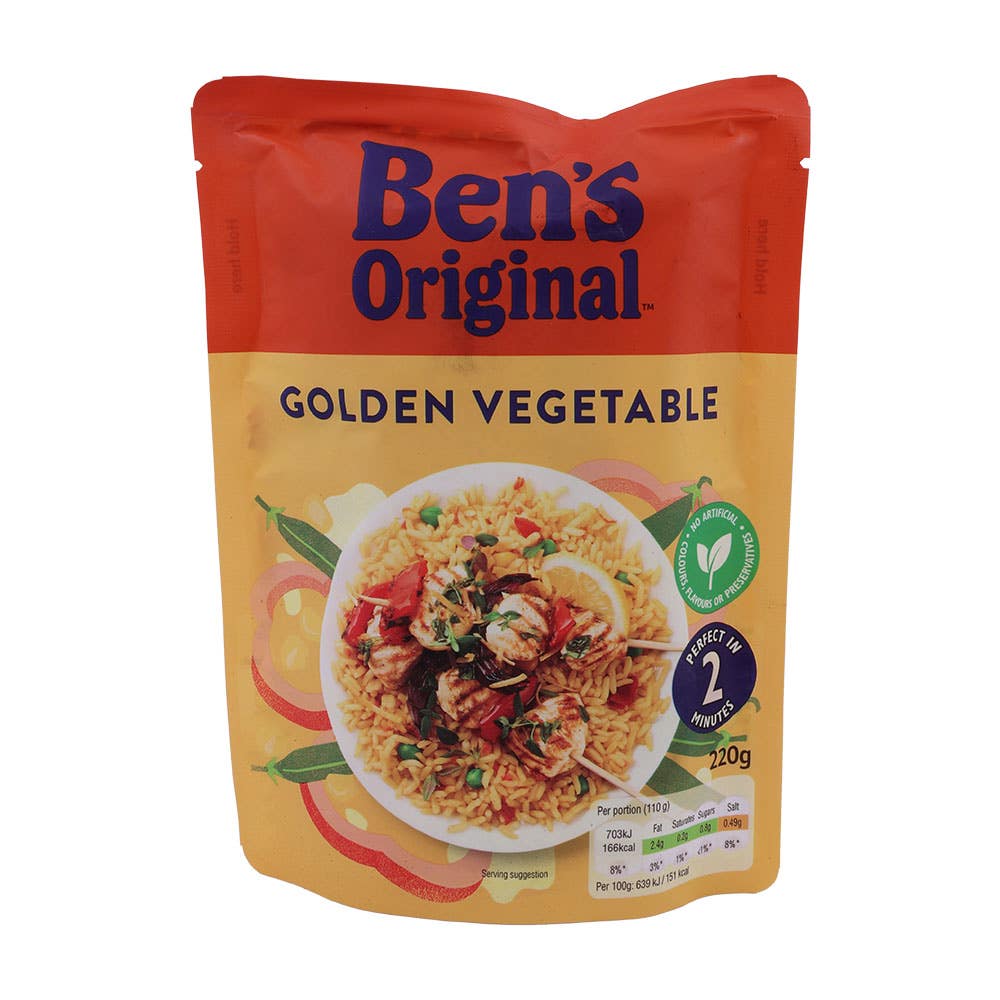 Alosraonline | Ben's Original Golden Vegetable Microwave Rice 220g