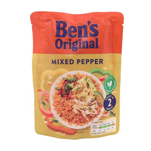 Ben's Original Mixed Pepper Microwave Rice 220g 