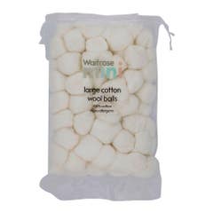 Waitrose Mini Large Cotton Wool Balls 80 Pieces 