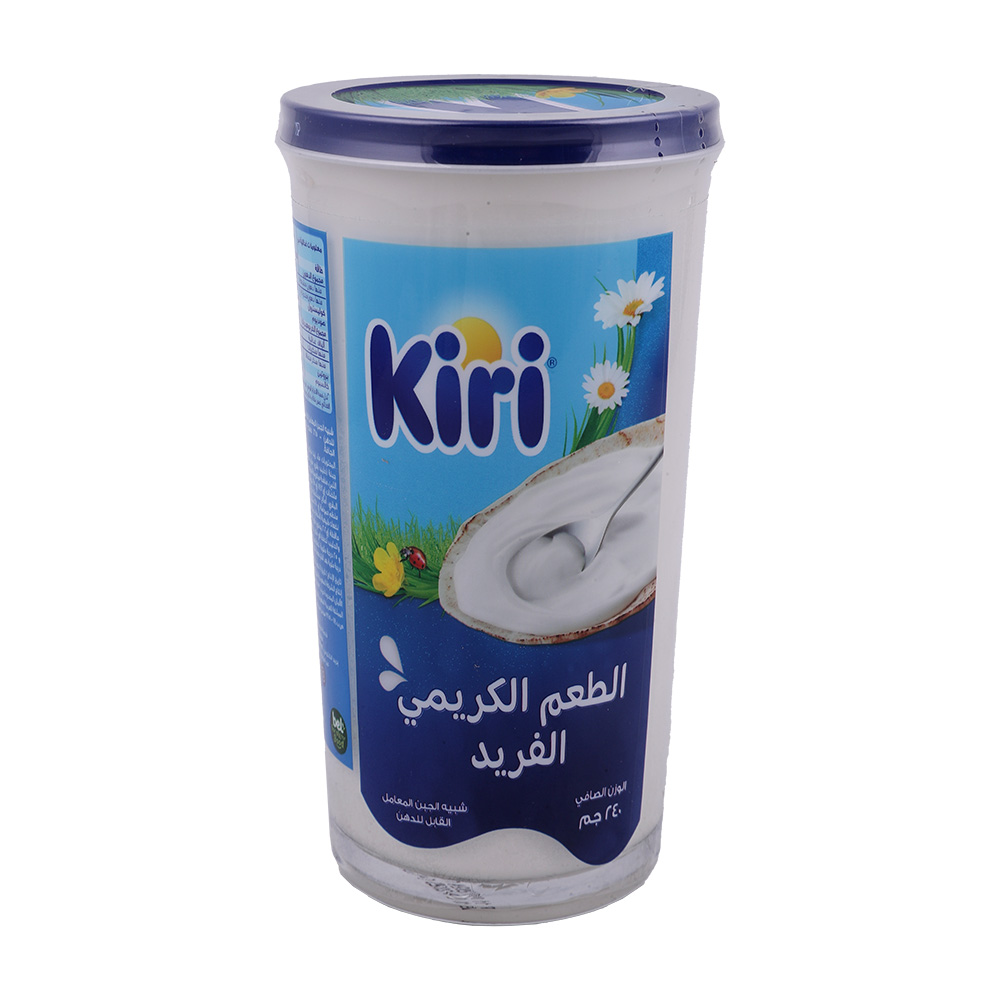 Kiri Spreadable Cream Cheese Jars 240g back image
