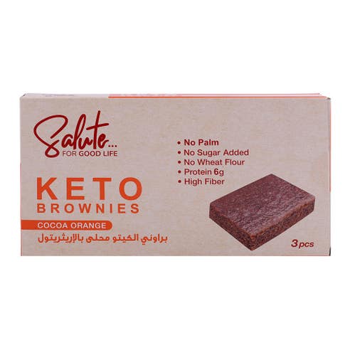 Salute Keto Cocoa Orange Brownies 120g 