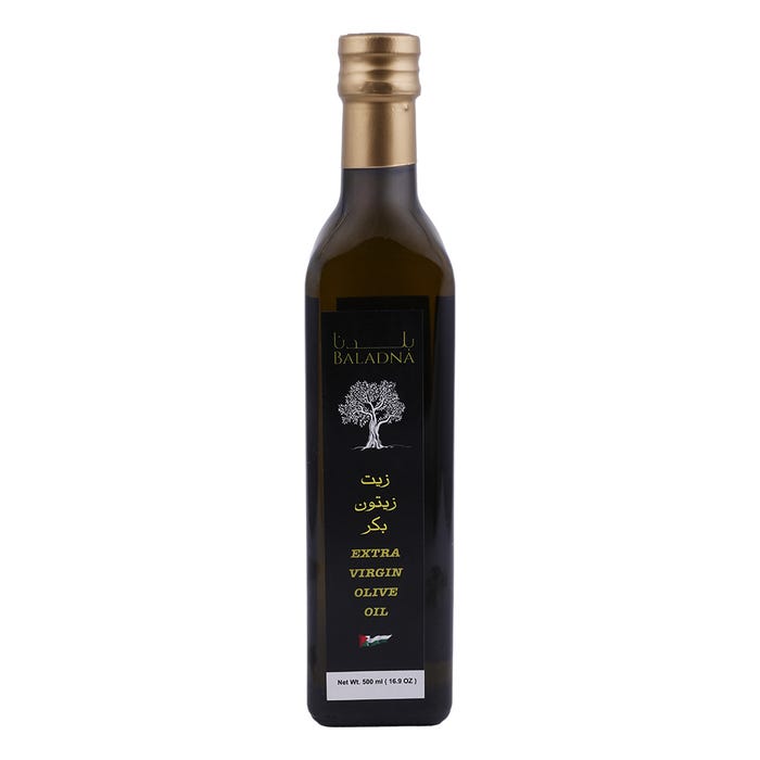 Baladna Extra Virgin Olive Oil Glass Bottle 500ml