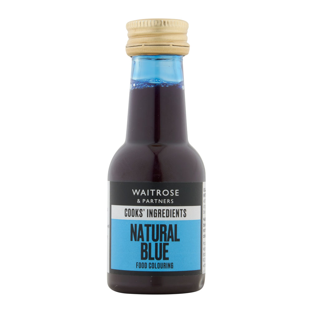 Waitrose Natural Blue Food Colouring 38ml