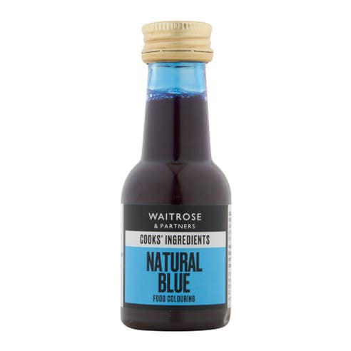 Waitrose Natural Blue Food Colouring 38ml 