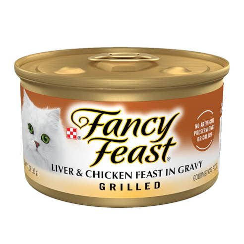 Fancy Feast Grilled Liver & Chicken Cat Food 85g 